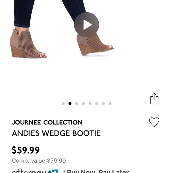 Open toe wedge bootie never been worn - Picture 3 of 6